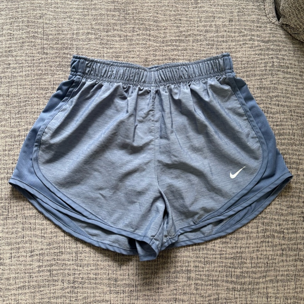 Nike Steel Blue Lined Dri-Fit Athletic Running Shorts Size S